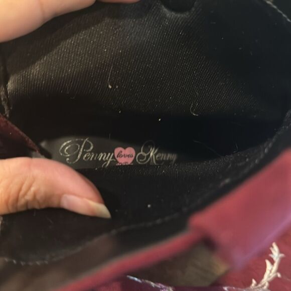 Penny loves Kenny Red embroidered booties size 8.5 - Picture 9 of 9